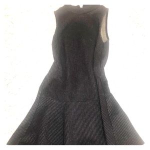 Navy blue stitch loft dress mock neck